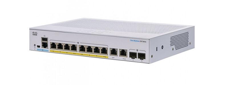 CBS350-8P-E-2G-EU Switch Cisco CBS350 8x GE PoE+, 2x 1G combo uplink